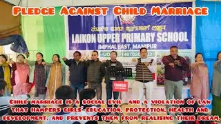 Pledge against child marriage #childmarriages 