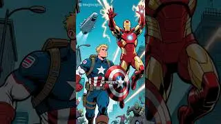 Captain america & iron man vs Aliens              #shorts #trending #avengers