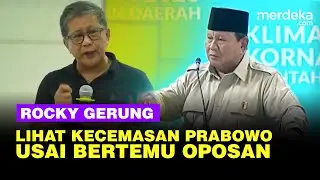 Analisis Rocky Pidato Prabowo Perlihatkan Kecemasan Meski Sudah Bertemu Oposan