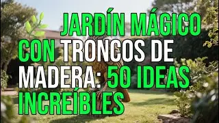 🌿✨ JARD&Iacute;N M&Aacute;GICO CON TRONCOS DE MADERA | 50 IDEAS INCRE&Iacute;BLES DE BRICOLAJE QUE NUNCA HAS VISTO