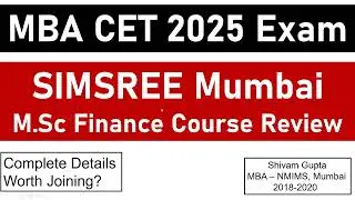SIMSREE Mumbai M.SC Finance 2 Year New Programme || Complete Details || Should You Join?