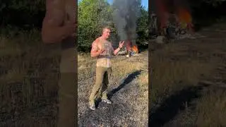 A GREAT FOOD PLOT TIP for deer hunters 😂 #shorts #hunting #farming #ford #fire