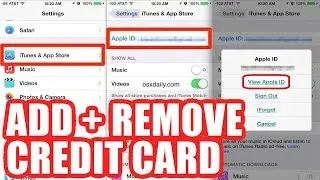 How to Add or Remove Credit Card to Apple ID + Remove Payment Info from iTunes & App Store