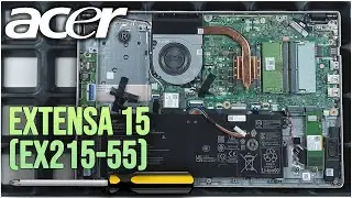 Acer Extensa 15 (EX215-55) von innen - RAM, SSD, Akku, Lüfter wechseln