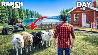 FINALLY I START SHEEP FARM IN MY NEW RANCH! 🐏 | RANCH SIMULATOR