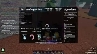Roblox fisch trying to get a 2nd ashclaw and aquarium changes