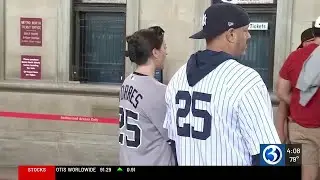 Fans head to Yankee Stadium to see Yankees and Red Sox face off in postseason