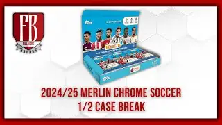 202425 Topps UEFA Merlin Chrome Soccer Hobby | 6 Box 1/2 Case Break #4 Pick Your Clu