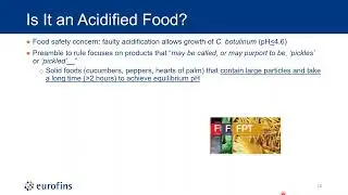 Is your Product an Acidified Food  Understanding the FDA Regulations