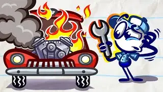 PARKING UP THE WRONG TREE | Pencilmation Cartoons!