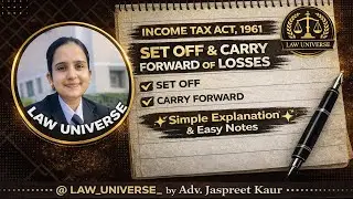 Set off & Carry forward of losses under Income Tax Act,1961 #incometax #incometaxact1961 #subscribe 