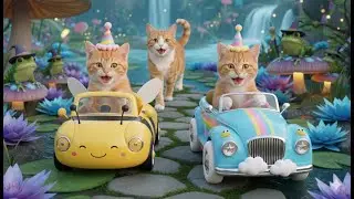 Mama Cat Trims Fur on the Farm and Makes Tiger Hat For Kittens At Home🐾🎩🐯