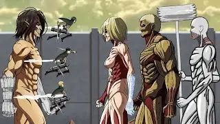 Eren, Levi, Mikasa, Armin vs. Female Titan, Armored Titan, Warhammer Titan - ATTACK ON TITAN 進撃の巨人