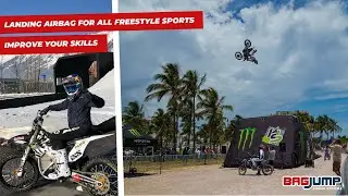Landing airbag by BAGJUMP for all freestyle sports - Improve your freestyle skills