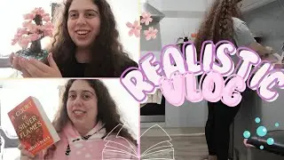 Cozy & Chill Vlog ~ Sakura build 🌸, cleaning 🧼 & current read 📔