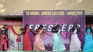 Pooja Group Dance 2nd YR || TS JUNIOR COLLEGE BONGLOOR