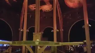 Gears behind the Man DaVinci's Workshop - Burning Man 2016