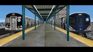 OPENBVE IND: A  { R160A } { FAR ROCKAWAY TO 96ST 2ND AVENUE } VIA FLUTON ST LOCAL  6TH AVENUE LOCAL}