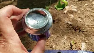 Homemade soda can stove