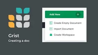 Creating a new document