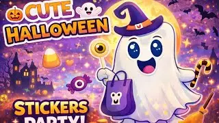 I Turned Cute Halloween Stickers into Pure Magic! 👻✨🎃