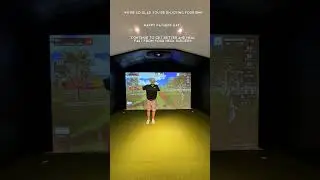 Father&rsquo;s Day Shed Sim!! #dadlife #indoorgolf