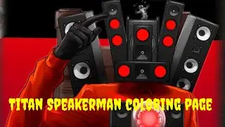 Titan Speakerman coloring page