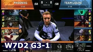 Phoenix1 против Liquid | Игра 1, S7 NA LCS, лето 2017, неделя 7, день 2 | P1 против TL G1 W7D2