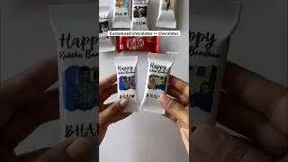 How to make customised chocolate🤔|| chocolate wrapper|| #diy #art #customised #chocolate #wrapper