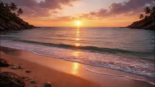 Calm Ocean at Sunset 🌅🌊 | Peaceful Evening Ambience 5H