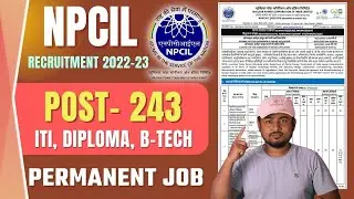 NPCIL Recruitment 2022 StipendiaryTrainees - Technician