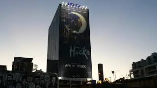 Jean Smart Hannah Einbinder Hacks Billboard Sunset Blvd Los Angeles California USA April 9, 2025
