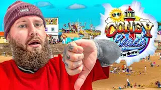 002 - A DISAPPOINTING trip to CONEY BEACH, PORTHCAWL. The new Welsh GHOST TOWN 