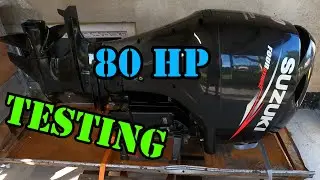SUZUKI DF80 FOUR STROKE OUTBOARD MOTOR TESTING 2014 YEAR MODEL LONG SHAFT