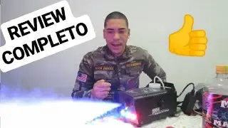 REVIEW COMPLETO MÁQUINA DE FUMAÇA RGB 3 LEDS 600W