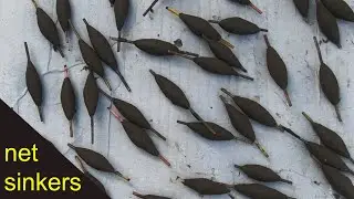 MAKING FISHING NET LEAD SINKERS || How to Make Sinkers for Fishing Net || MrPKR [HD]