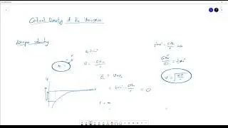 Deriving Critical Density of Universe