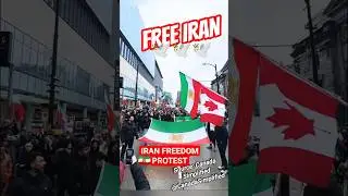 IRAN Freedom Protest Mega Flag- FREE IRAN Canada protest ❤️