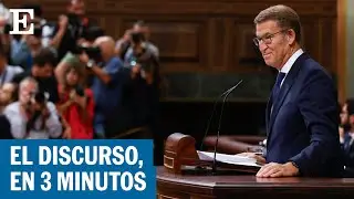 INVESTIDURA FEIJÓO: Los cinco mensajes clave del discurso del candidato del PP en el Congreso