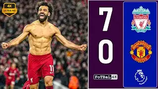 ليفربول 7-0 مانشستر يونايتد 4K - اكبر فوز فى تاريخ ليفربول على اليونايتد - خليل البلوشى