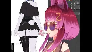 3D Vtuber Papa! Making Another Furry Model! Goth Mommy Bunny! Day 1