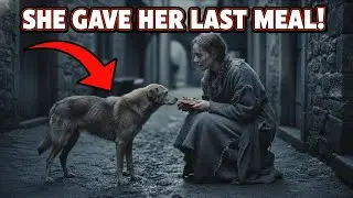 Starving Girl Gives Her Last Scrap Of Food To A Wounded Dog—Then Everything Changed!