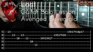 Lost Guitar Solo Lesson - Avenged Sevenfold (with tabs)