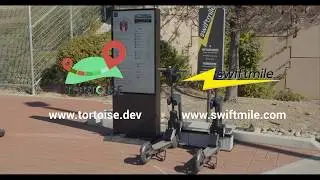 Swiftmile Smart Charging Station + Tortoise Self Guided Scooters: