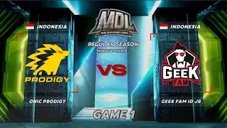 ONIC PRODIGY vs GEEK FAM JR | REGULAR SEASON - GAME 1 | MDL ID SEASON 9 #mdlids9 #mlbb