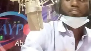 News Presentation on radio by Oche Otene.