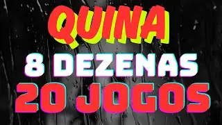 COMO JOGAR COM COMBINAT&Oacute;RIA QUINA 8 DEZENAS COMBINADOS EM 20 JOGOS