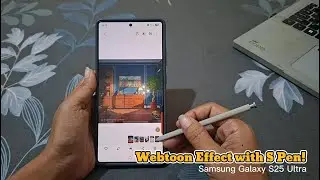 Как превратить фотографии в рисунки для веб-комиксов с помощью S Pen на Samsung Galaxy S25 Ultra