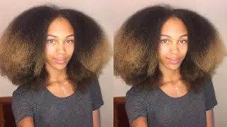 WATCH ME Blow Dry & Stretch My Natural Hair (Tension Method)