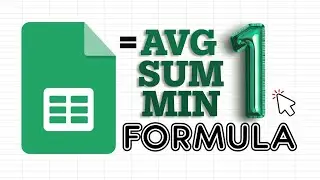 Get the AVG, SUM and MIN in one Formula | Google Sheets (QUERY)